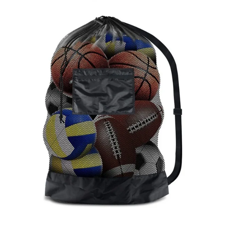 

1Pc Extra Large Sports Ball Bag Soccer Basketball Drawstring Tennis Volleyball Storage Bag Single Shoulder Easy to Carry