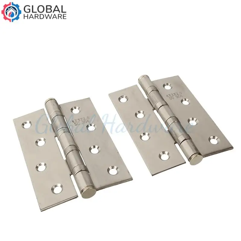 

2 шт. сверхмощные 4-дюймовые невидимые дверные петли из нержавеющей стали — немой дизайн, утолщенные подшипники, идеальная фурнитура для деревянных дверей