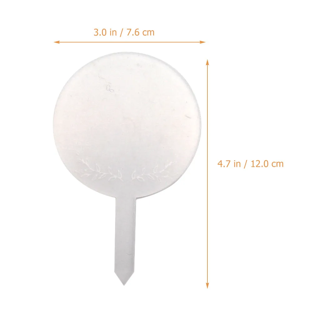 6Pcs Acrylic Plant Label Tags Garden Markers for Plants Flowers Bonsai Nursery Pots Greenhouse Decorative Reusable Name Tags