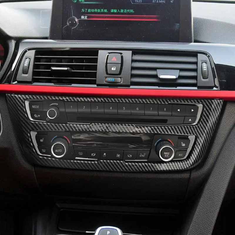 

Накладка на центральную консоль с управлением CD для BMW 3 и 4 серии F30 F32 2013-2019 годов, аксессуар для интерьера автомобиля