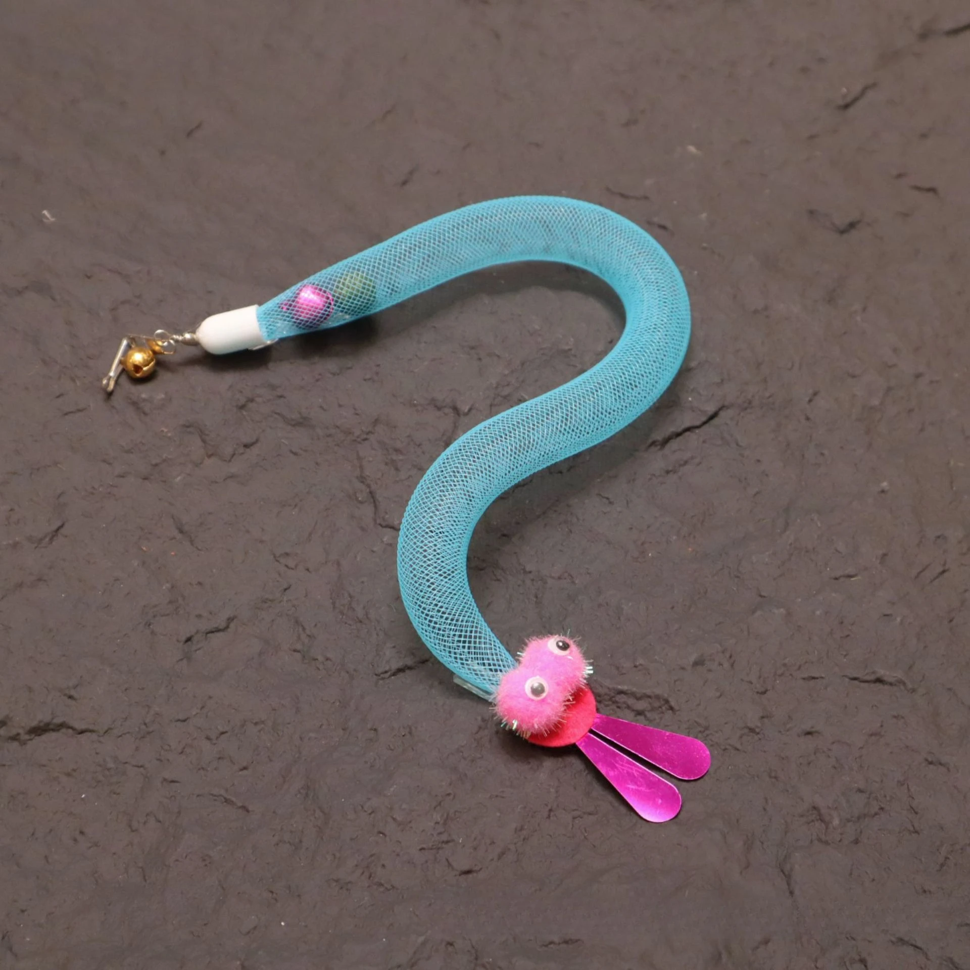 Elastisches Netzspielzeug mit Insekten-Simulation aus Kunststoff, interaktives Katzenspielzeug für Kätzchen – Detail 5