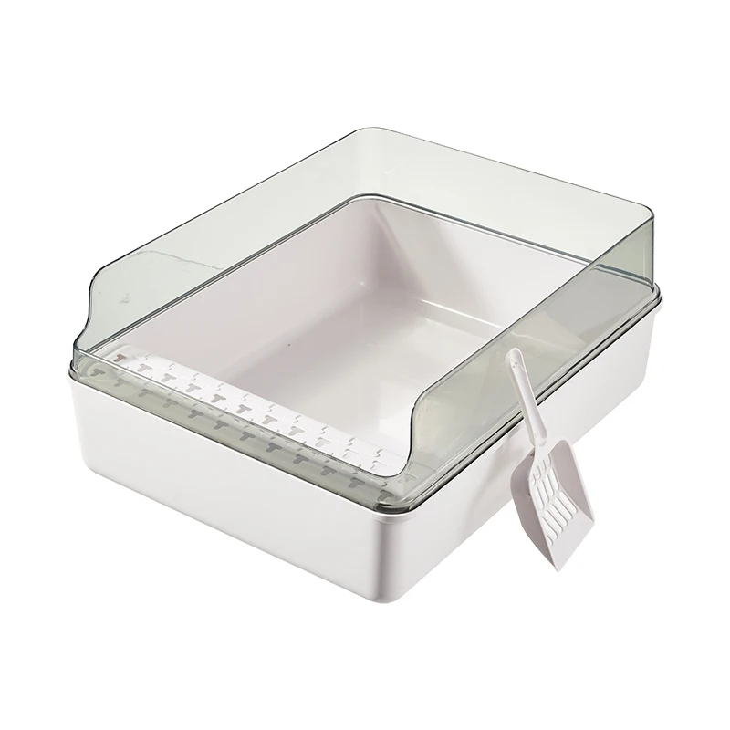 Semi-Enclosed Sifting Box High Side Heightening Anti Open Cat Box Arenero Para Gatos