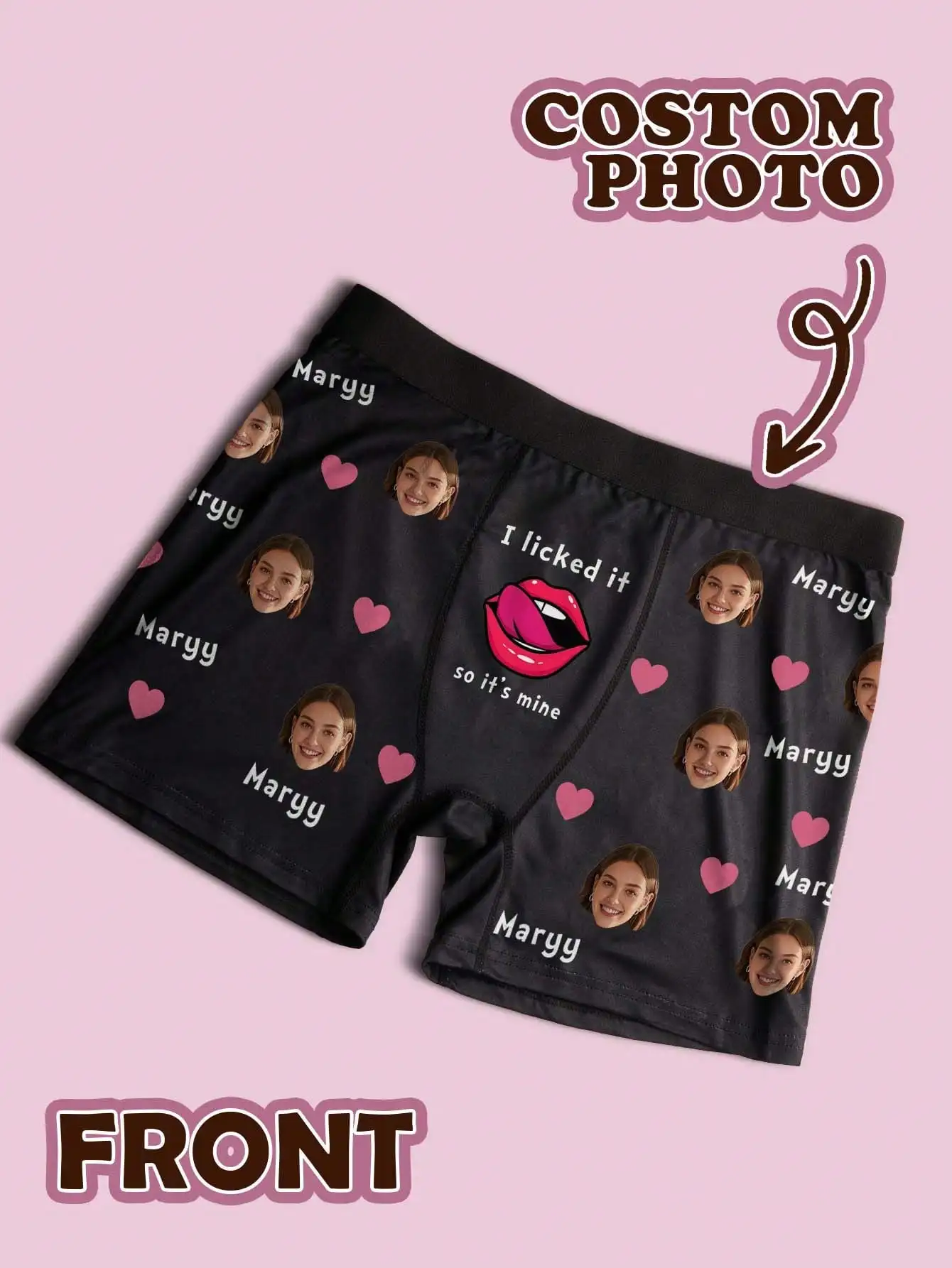 Custom Face Boxers For Men Personalized Valentines Gift For Him Husband Boyfriend Anniversary Funny Photo Underwear Gift