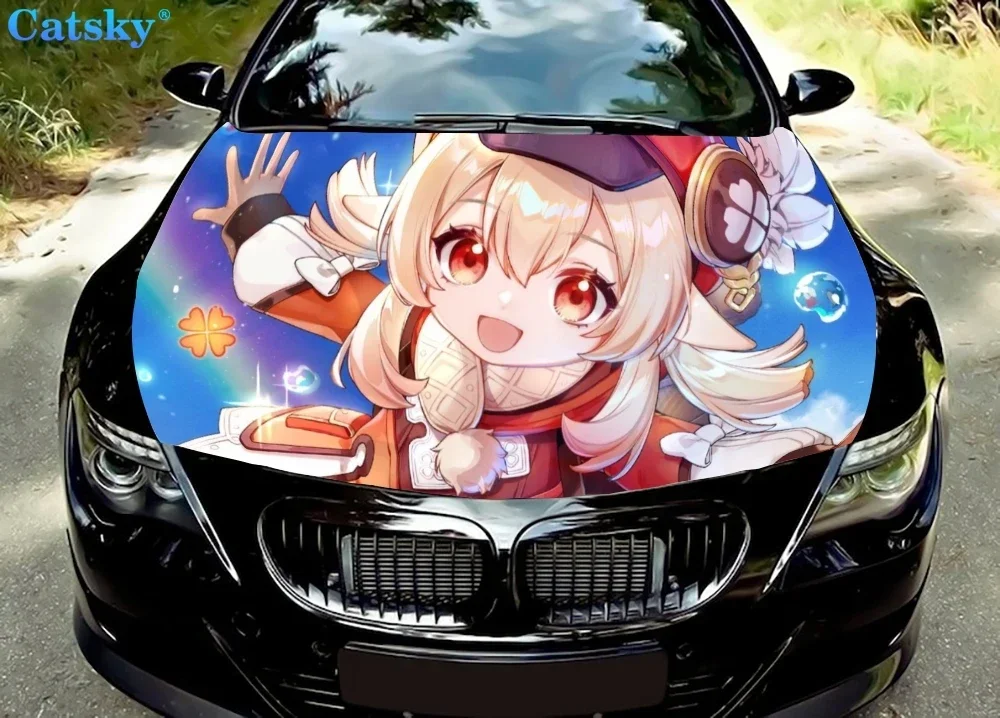 

Genshin Impact anime car hood decal vinyl sticker graphic wrap decal graphic hood decal suitable for most vehicle customization