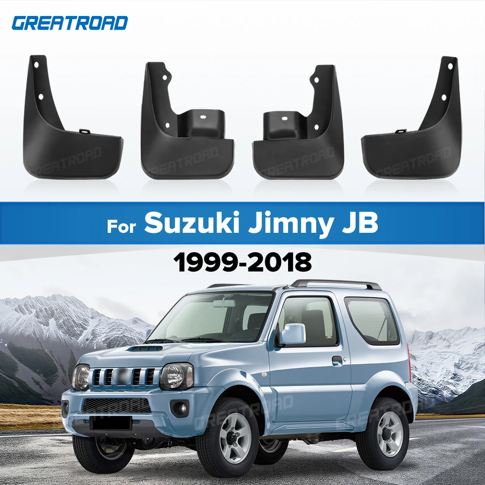 For Suzuki Jimny JB Series 1999-2018 2013 2014 2015 2016 2017 Fender Mudflaps Splash Guards Mudguards Mud Flaps car Accessories