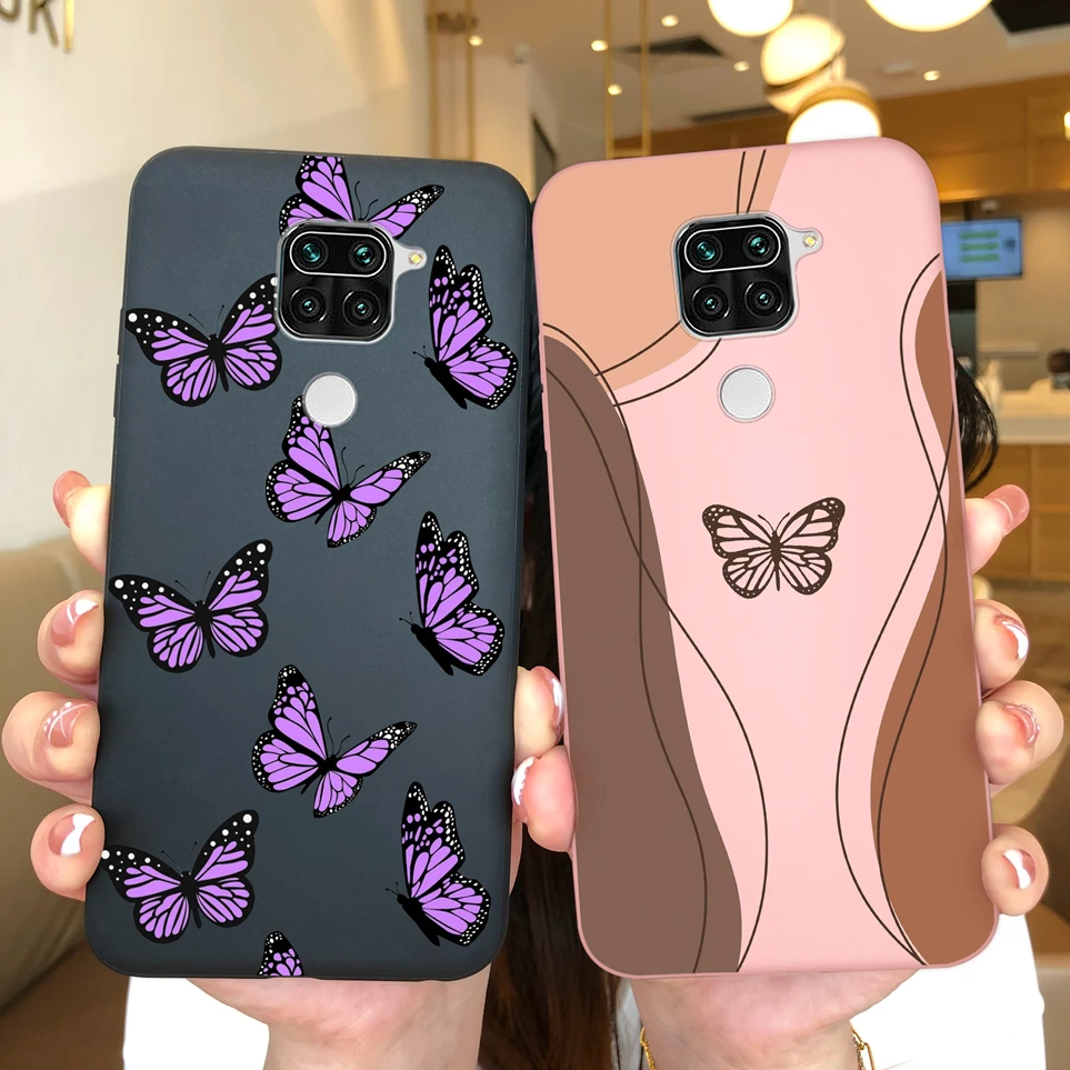 Luxury Case For Xiaomi Redmi Note 9 9T 5G Love Heart Silicone Matte Back Cover Protective Shockproof Coque For Note9 9 T Funda