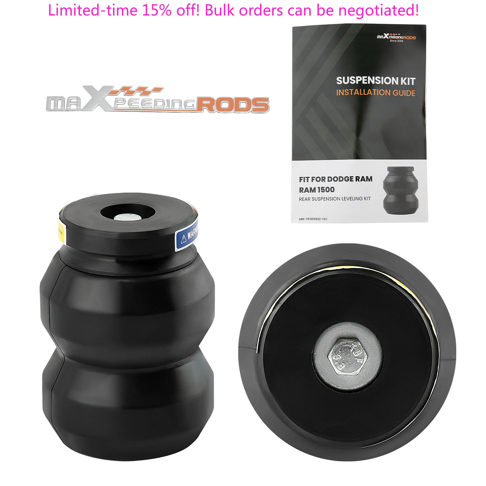 

MaXpeedingrods Rear Suspension Helper Spring Kit For Dodge Ram 1500 2WD 4WD CREW CAB 2009-2023