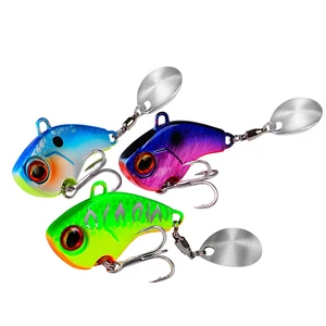 Iscas de pesca oscilação rotativa metal vib vibração isca de pesca de inverno 6g 15g 28g iscas duras artificiais spinner colher isca pesca 10 principais vendas isca de pesca spinning - №9