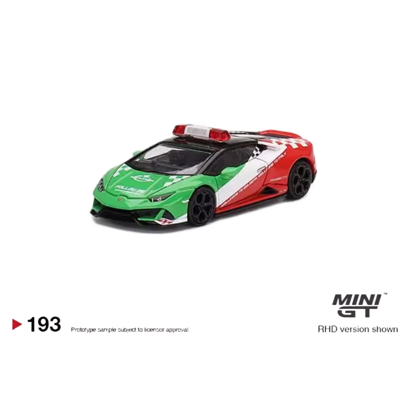 MINIGT 1:64,193 # Lamborghini Veal EVO LP610 Guide car alloy compression shaft miniature model, adult decoration, boy toy,