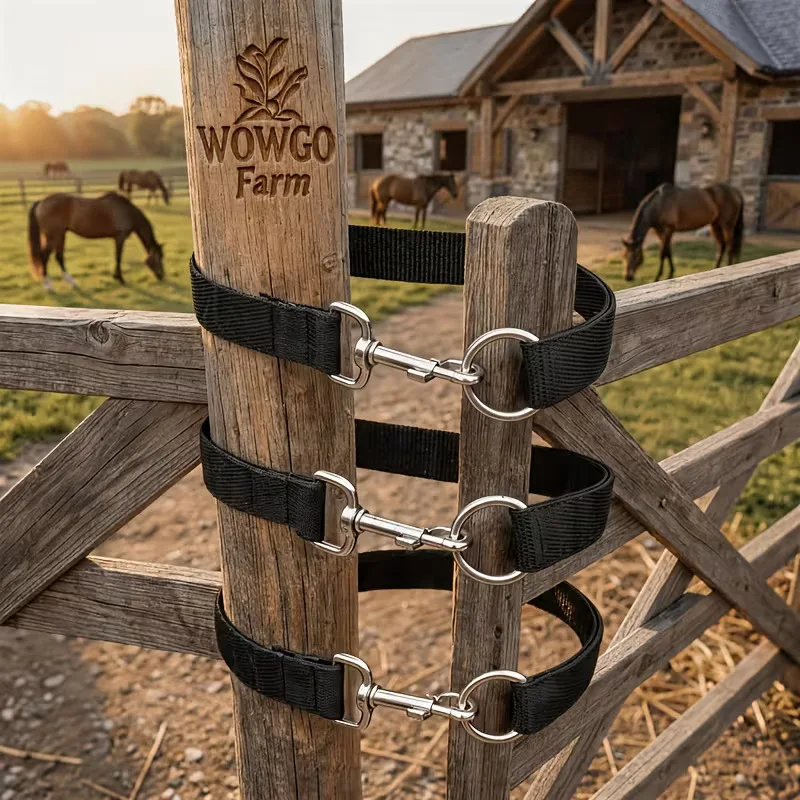 Heavy Duty Single Loop Rope Buckle Thick Stable Gate Latch Horse Sheep Farm Fence Lock Ranch Livestock Hardware