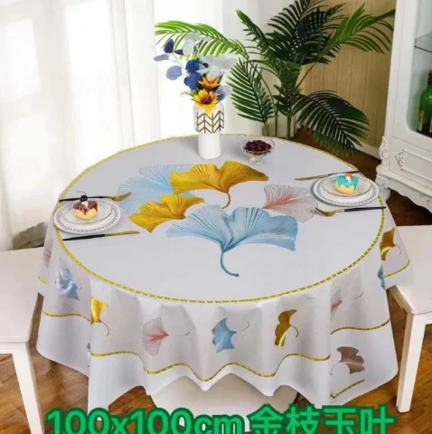 M2114 Cartoon print Small Round Table  Hot stamping tablecloth  Waterproof and oil resistant  Anti fouling tablecloth