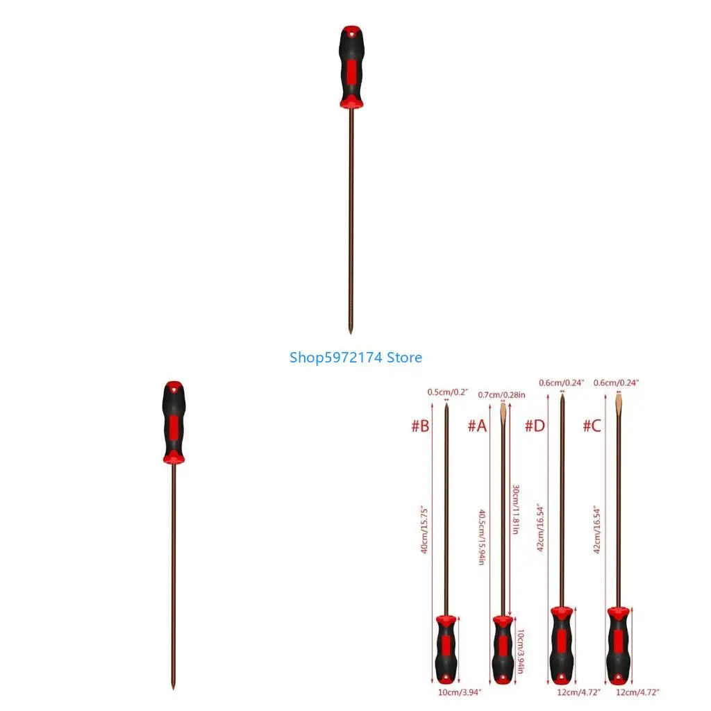 Y3NB Extended Slotted Screwdriver for Furniture Assembly and Electronics Repair