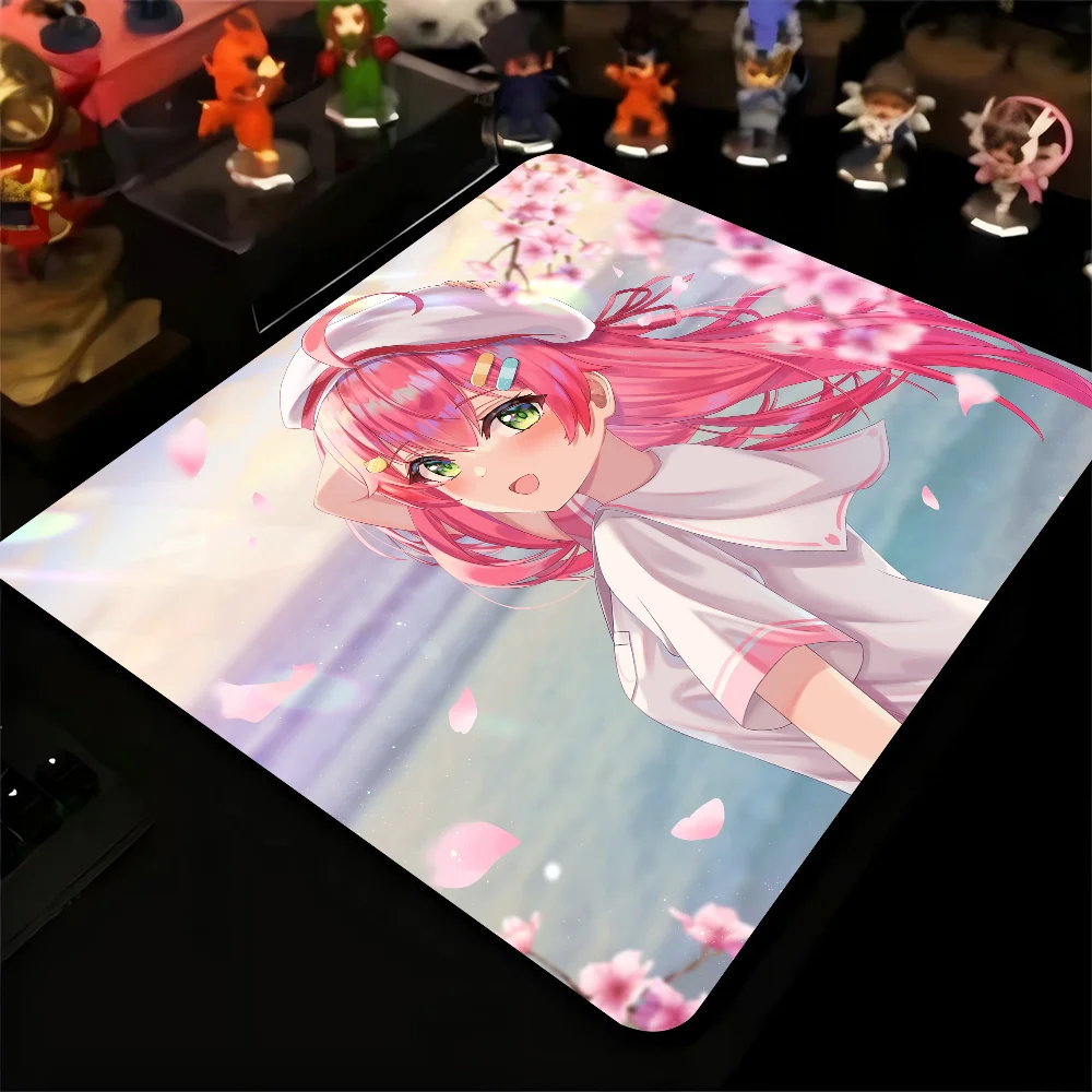 Sakura Miko Hololive Girl Anime Mousepad Small LockEdge Mouse Pad For Gamers Computer Desk Pad Anti-slip Rubber