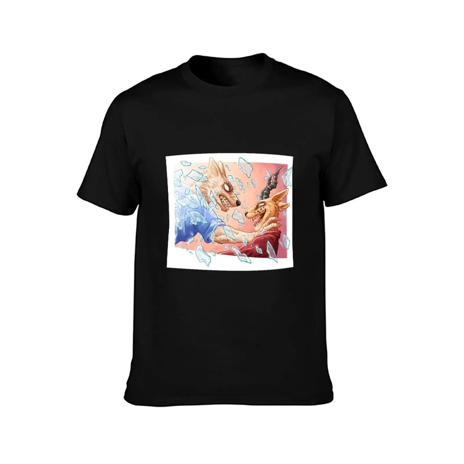 Beastars Manga Panel Redraw T-Shirt Plus Size Loose Fit T-Shirt