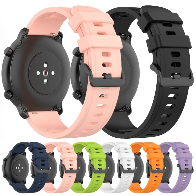 

22mm 20mm Silicone Strap for Huawei Watch 4/3/GT2 Replace Bracelet for Samsung Galaxy Watch 6 5 4 Amazfit GTR4/GTS4 Band Correa