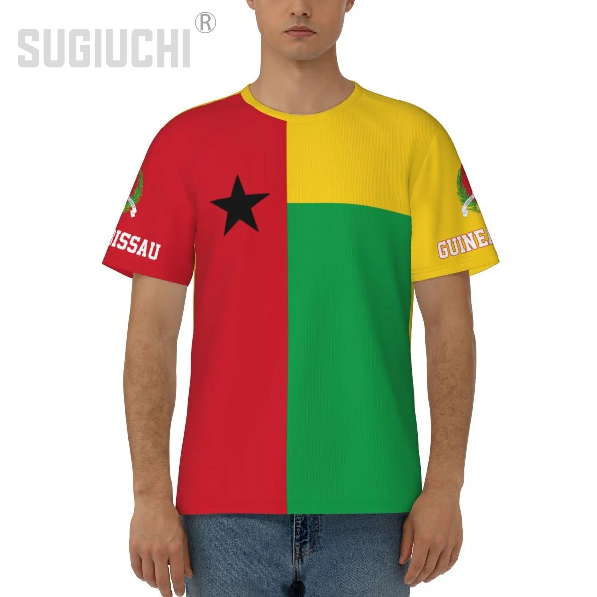 Unisex Nation T-shirt Guinea-Bissau Flag T-shirts jersey For Men Women Soccer Football Fans Gifts Custom clothes tee