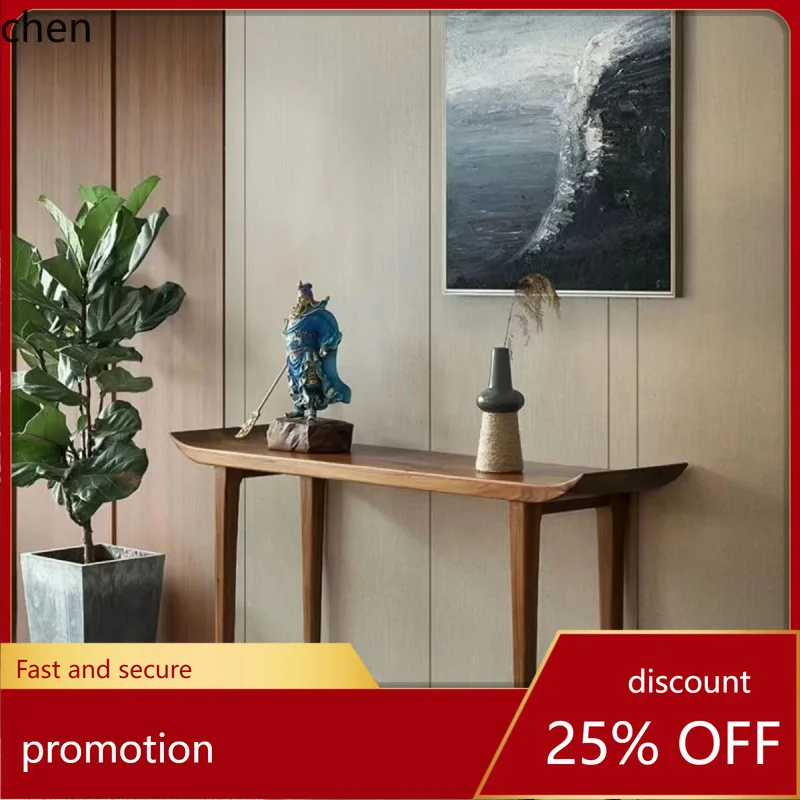 HT النمط الصيني مدخل زن عرض الجدول الحائط طاولة ضيقة مدخل خزانة جانبية مقلوب نهاية الجدول عرض موقف #1