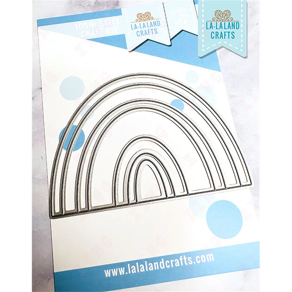 

Scrapbooking Diary Decoration Embossing Cut Die 2023 Diy Greeting Card Handmade Craft Mold Modern Rainbow New Metal Cutting Dies