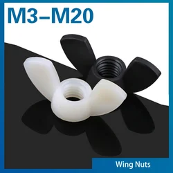 M3 M4 M5 M6 M8 M10 M12  Nylon Wing Nut Plastic Ingot Nut Plastic Butterfly Type Plastic Cap Nut