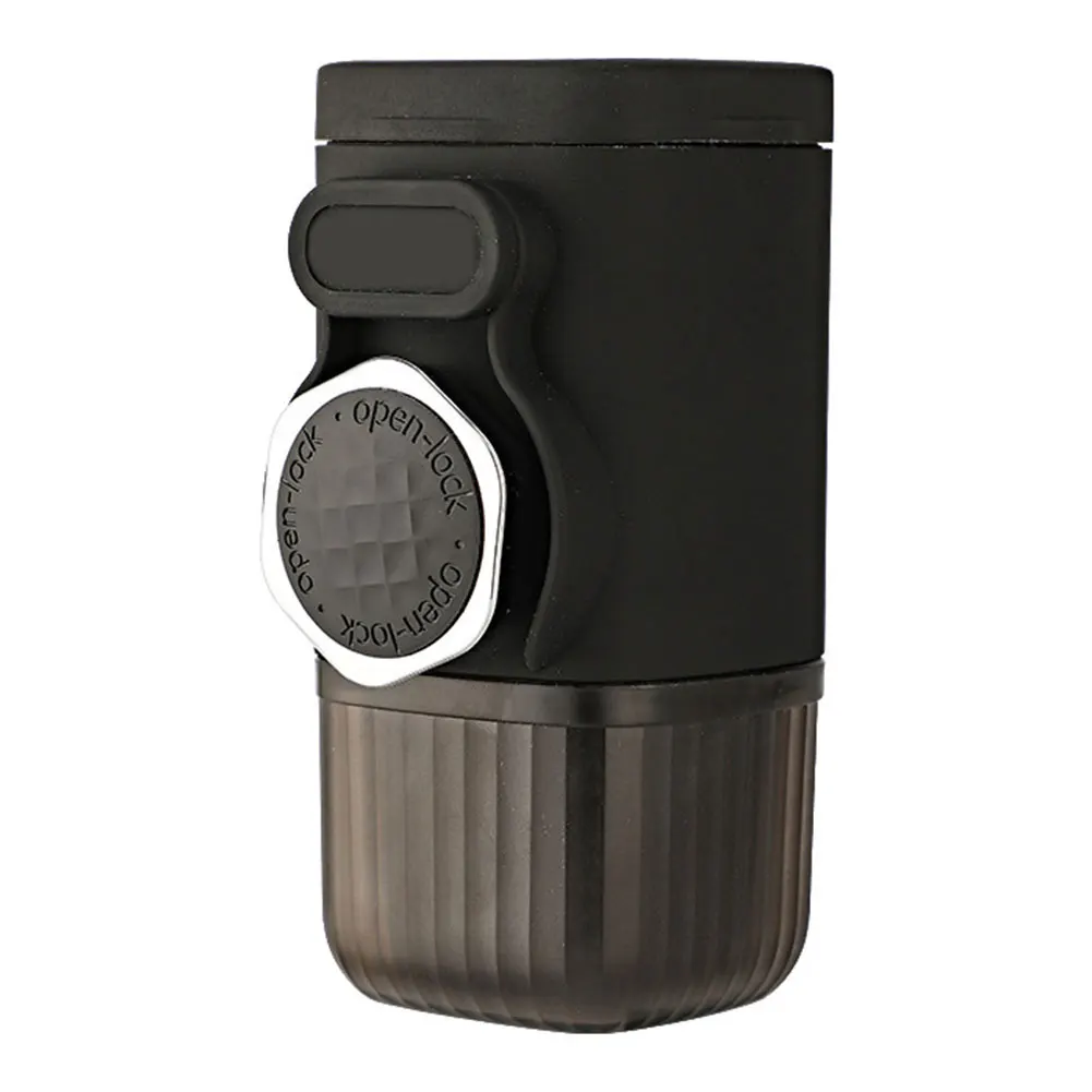 Mini macchina per caffè espresso portatile per caffè macinato e capsule, piccola macchina da caffè da viaggio, ideale per campeggio, escursionismo, ufficio