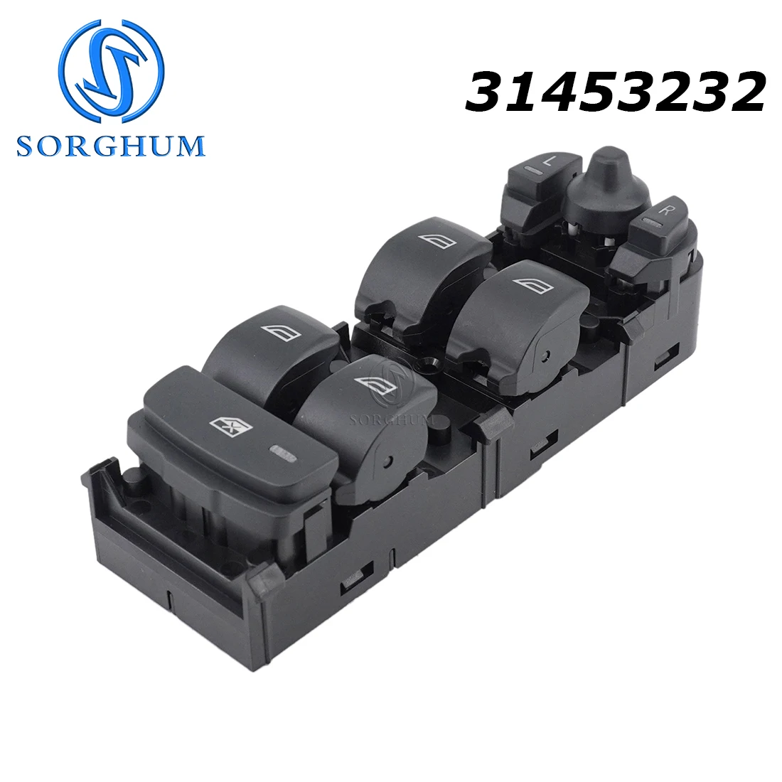 

SORGHUM 31453232 Left Driver Side Power Window Lifter Switch For Volvo S80 S60L C70 V70 XC90 V60 V90 C30 14-16 31334345 31376495