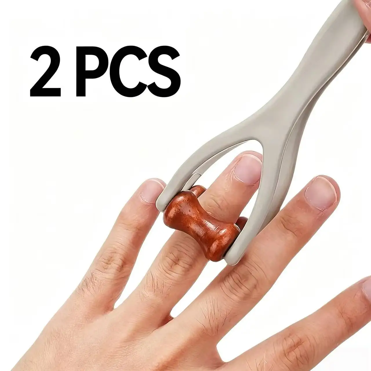 Finger Massager Dual-Row Roller Design Easy Use Relieve Finger Fatigue Promote Blood Circulation Portable Roller Finger Massage