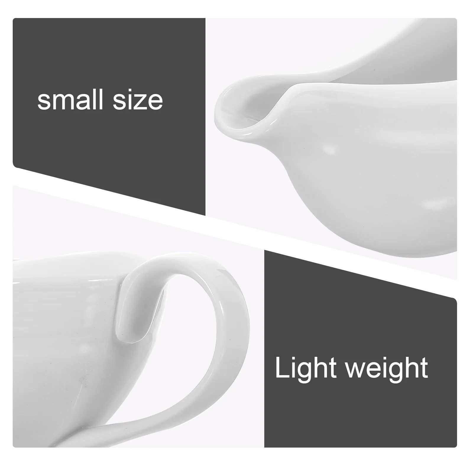 

Ceramic Gravy Boat Saucier Sauce Jug Seasoning Storage Container Practical Hot Cold Gravies Restaurant Hotel Use