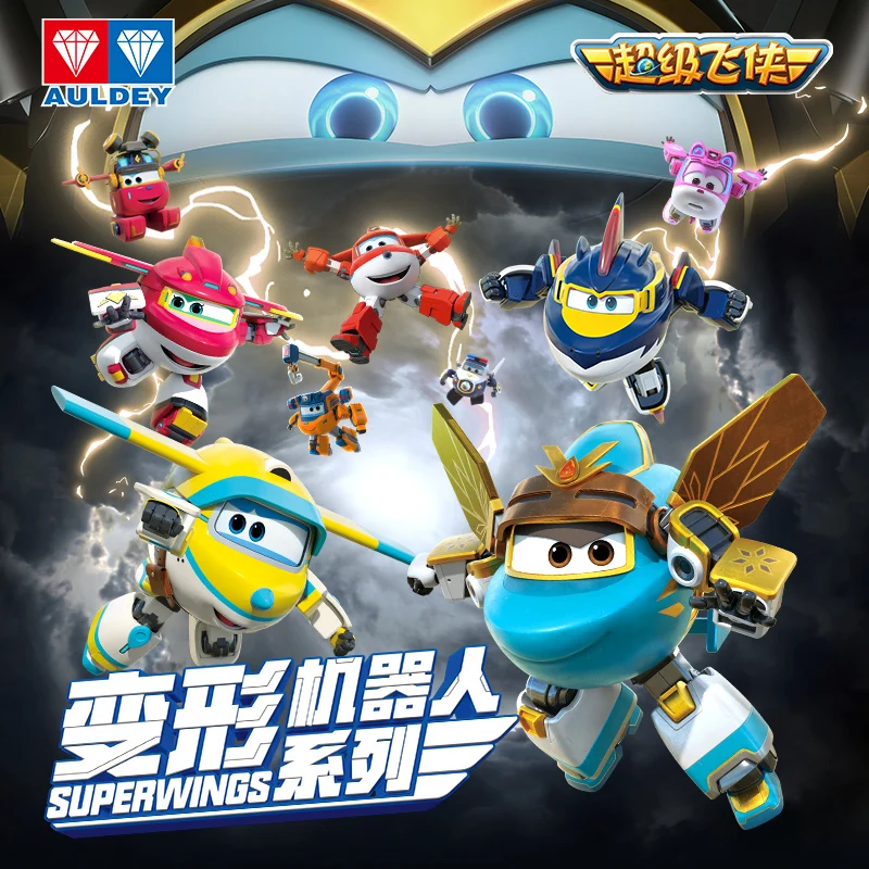 Auf Lager Verkauf Heiße Original Neue Super Wings Anime Figur Hangar Große Transformation Spielzeug Roboter Desktop Modelle Weihnachten Geschenke
