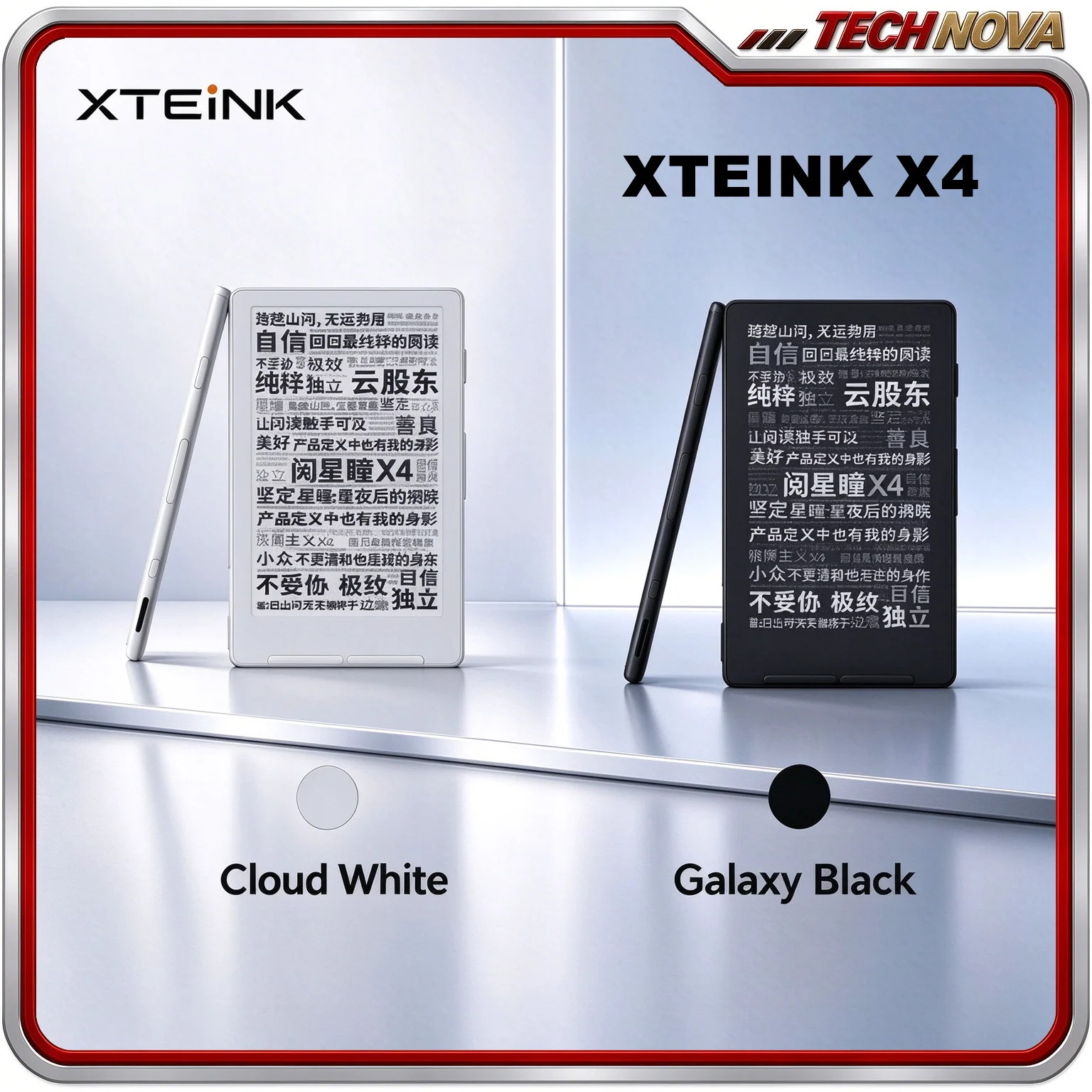 XTEINK X4 E Ink Pocket E-Reader 4.3 Inch Magnetic Mini Electronic Book Reader Libro Electrónico Magnetic Reader MagSafe Travel