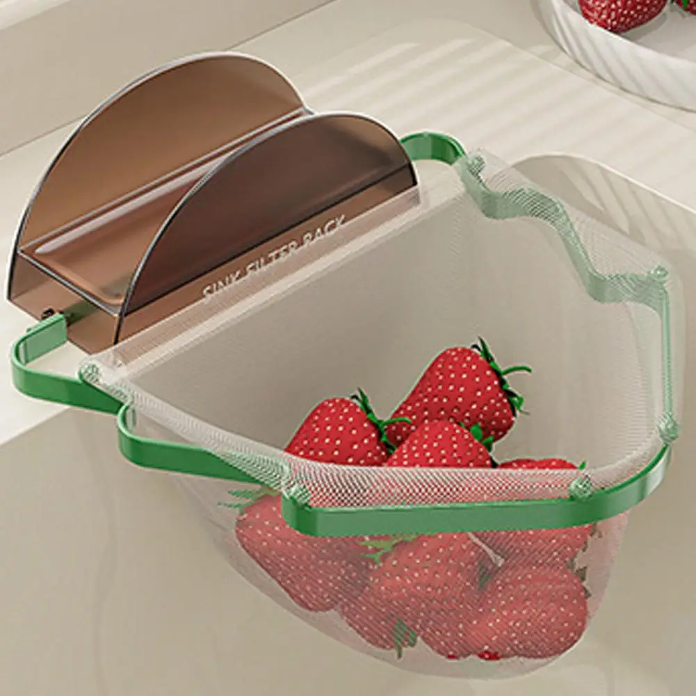 Folding storage design: It can be erected when not in use, saving space in the sink and not affecting the use of the sink. Once