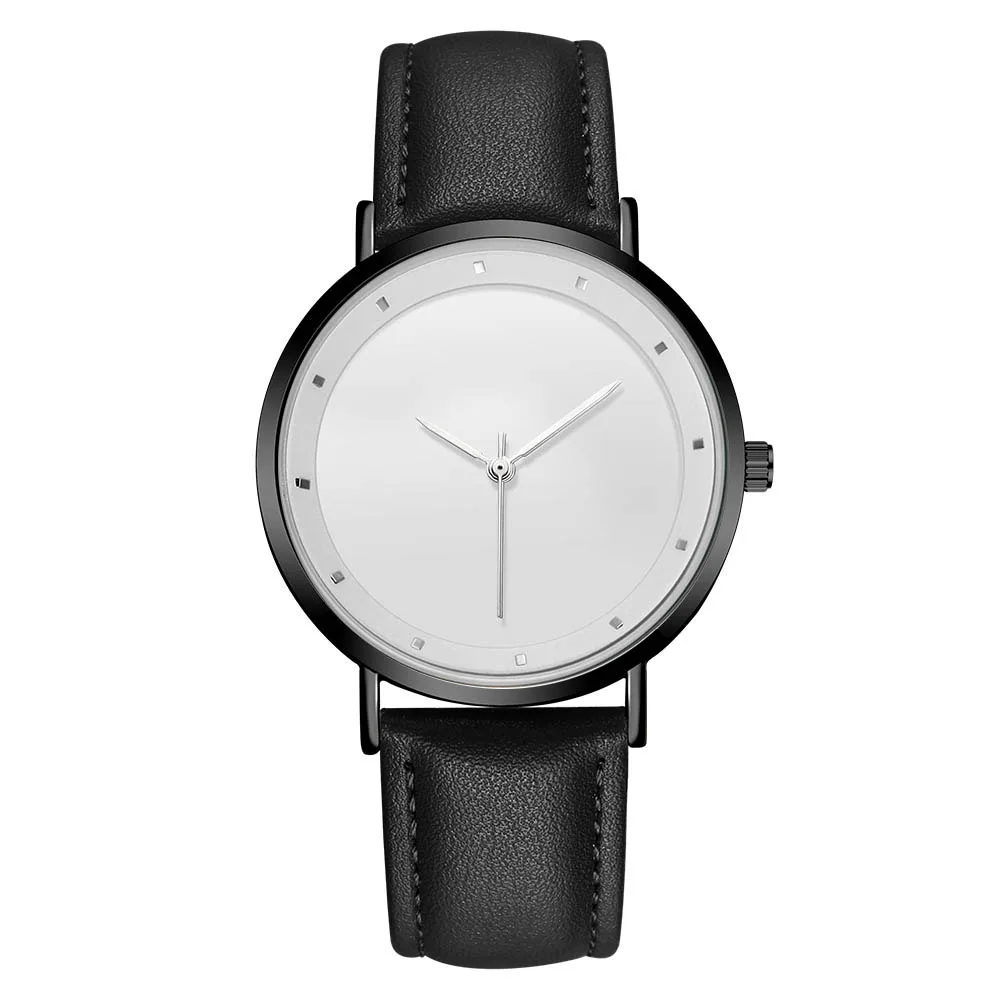 CL056 Full Black Brand il tuo Logo orologi personalizzati cinturino in vera pelle loghi propri orologio da uomo Design originale Reloj personalizzado