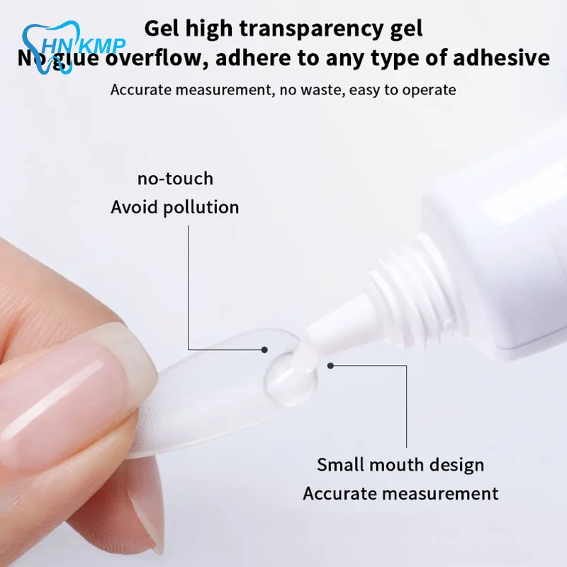 Sneldrogende stevige nagellijm met verwijderaar voor druk op nagels Tips Geen behoefte aan UV-lamp Langdurige nepnagelslijm