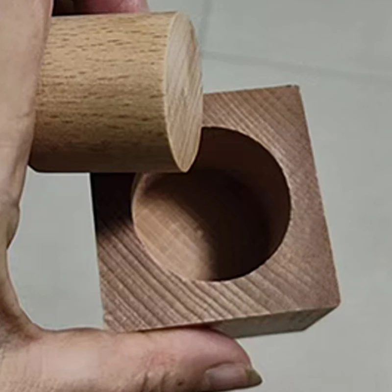 Unmöglichke Holzklötze zum Mitnehmen des Zylinders, Nahaufnahme, Zaubertricks für Kinder, Erwachsene, Teenager, Denksportaufgaben, Entwirrungsspiele