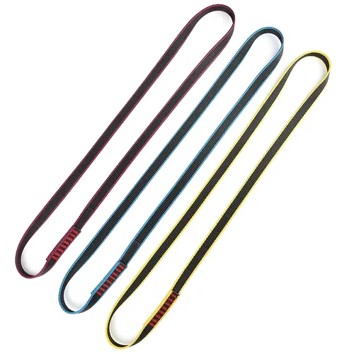 Eslinga para escalada en roca al aire libre, cinturón de nailon de 16mm de espesor y 2,8mm, cinturones de alta resistencia, herramientas SRT, bucle de correas multifuncional