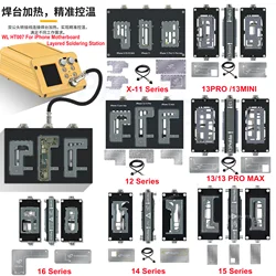 WL HT007 Intelligent Tin Planting Layered Pre-Heating Soldering Station for iPhone X-17 Pro Max Motherboard CPU IC Chip Repair