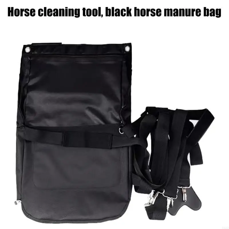 fumier-accessoire-gestion-des-dechets-cheval-pour-l'equitation-collecte-crottes-cheval-transporteurs