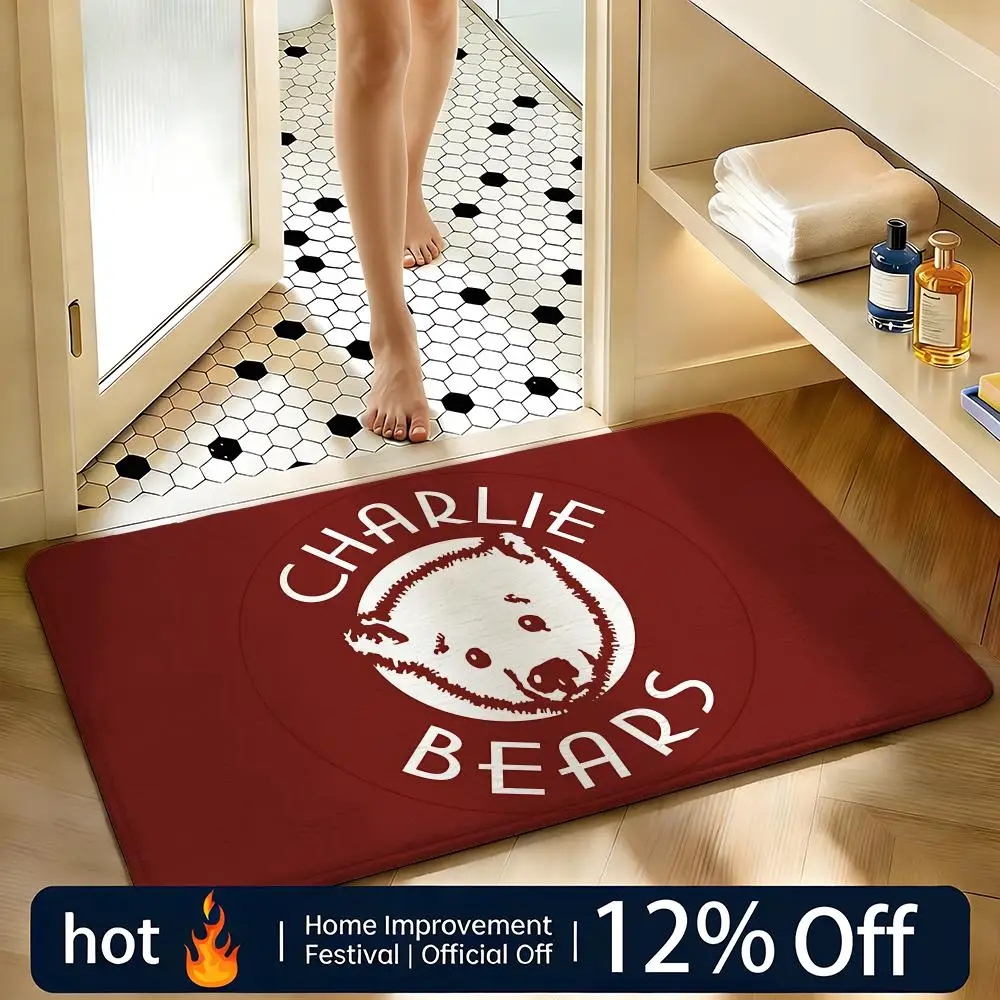 Soft Absorbent Non-Slip Rug Brand Charlie Bears Floor Mat Home Decor Doormat Bedroom Floor Mat Shower Carpet