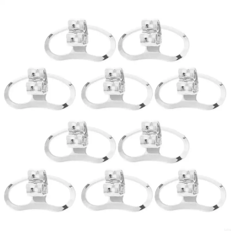 Picture 6: X4YA 10 Pack Replacements Locking Earring Backs Earring Plugs Secure Locking Backing