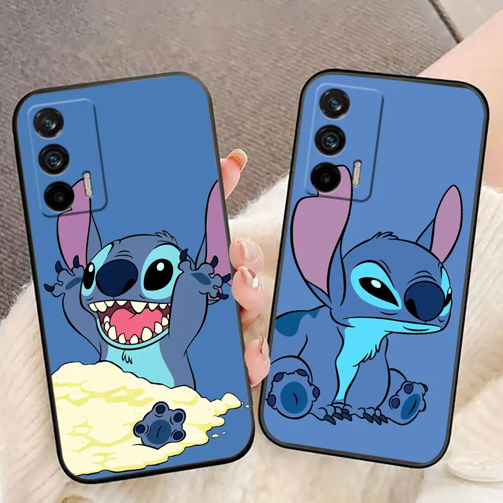 Cartoon Disney Cute Lilo Stitch Phone Case For Realme C11 C15 C20 C21 C21Y C30 C30S C33 C35 C53 C55 C63 C65 GT NEO 2 X50 Case