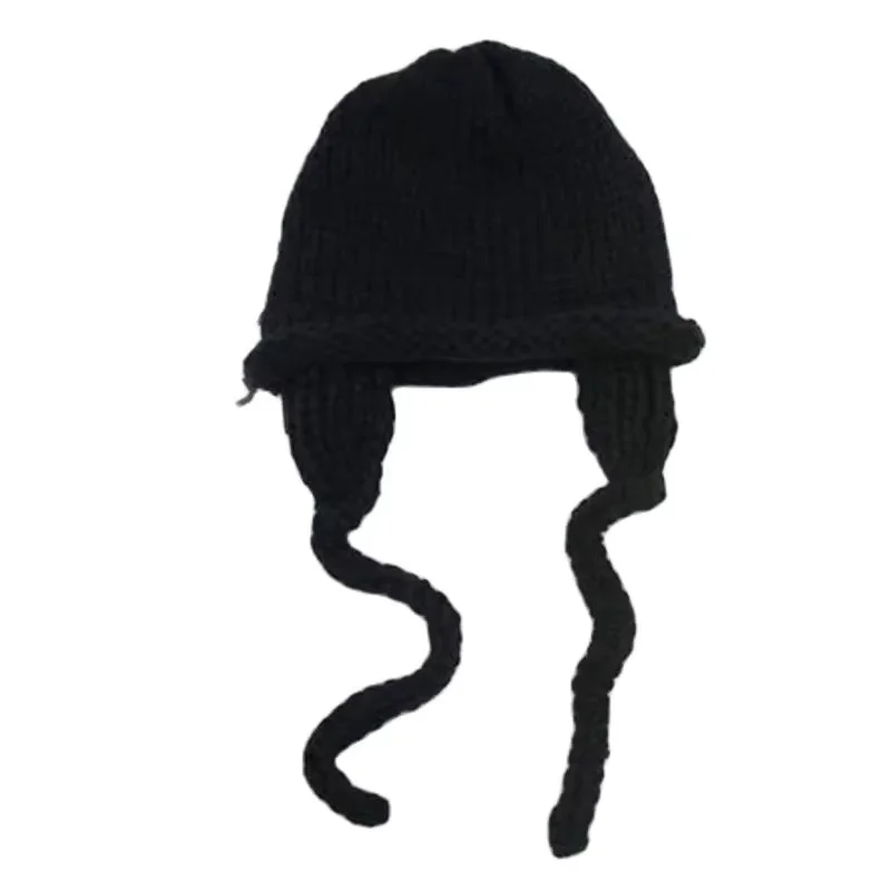 قبعات الموضة الجديدة، البلوزات، الألوان النقية، قبعات الصوف المحبوكة، الخريف الشتاء، القمصان، آذان دافئة الفتاة الصغيرة، التقاط الصور #4