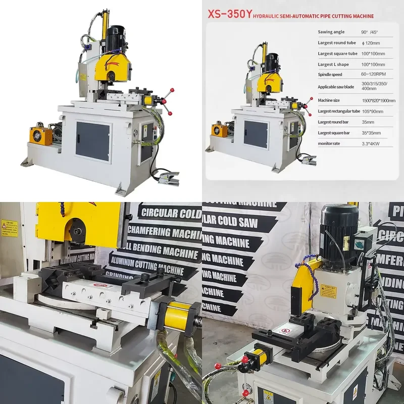 for 45 Degree 350Y Hydraulic Pipe Cutting Machine Square Tube Cutter Made in China