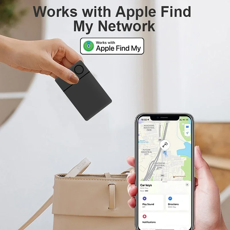 Anti-Lost Device Tracking Card for iOS IPhone/IPad/IPod Lost Mode Find APP Finder Airtag Behind Remind Tracker Charging Locator