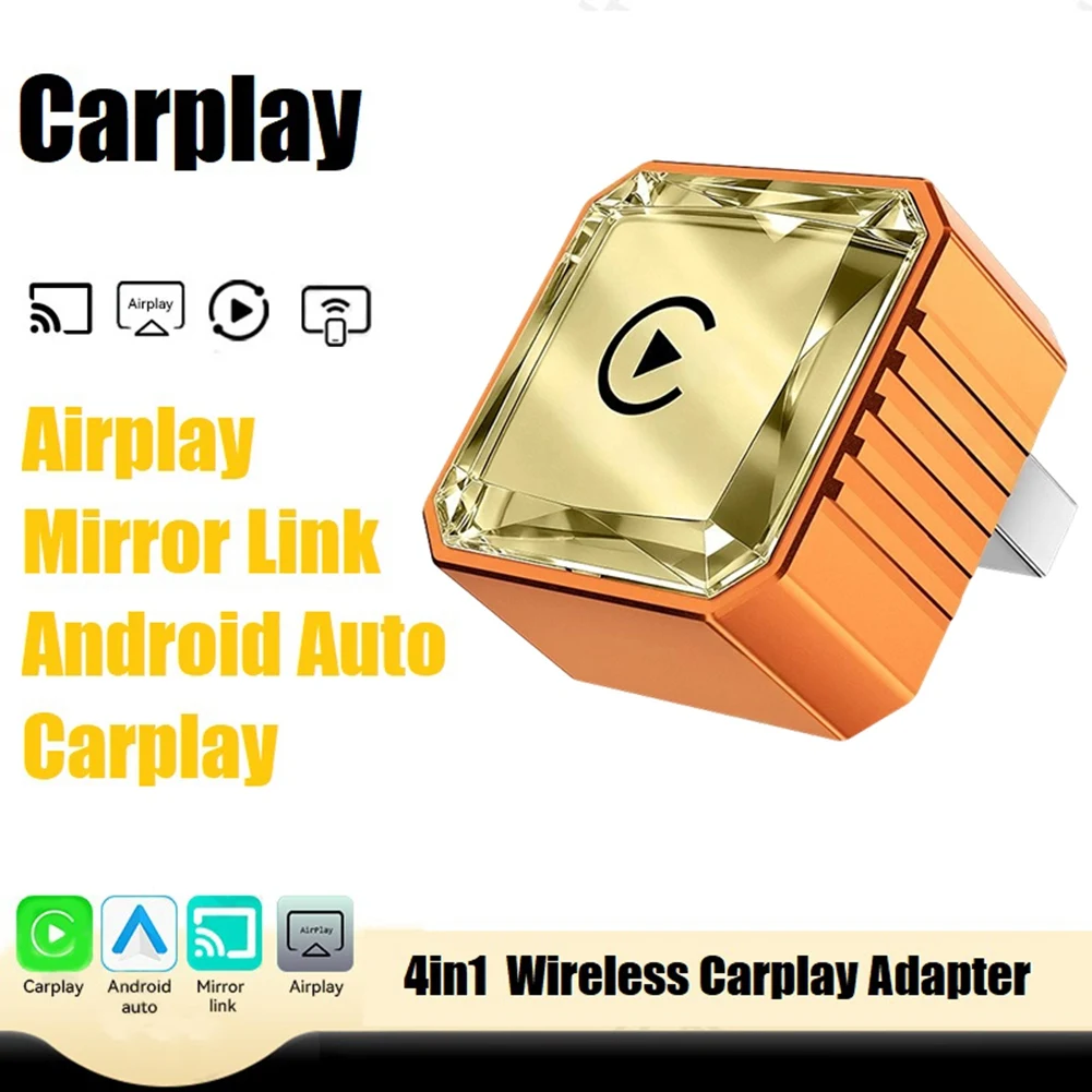 BTLIFE-4In1 Wireless Carplay Dongle Wireless Airplay/Mirror Link/Android Auto/Carplay AI Smart Box Car Intelligent Systems A