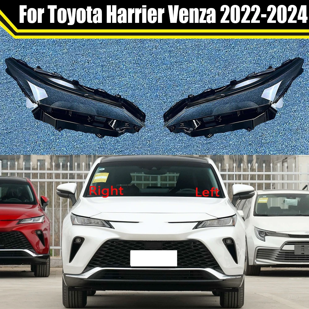 

Car Headlight Cover Lens Clear Shell Headlamp Transparent Lampshade Auto Light Lamp Case For Toyota Harrier Venza 2022 2023 2024