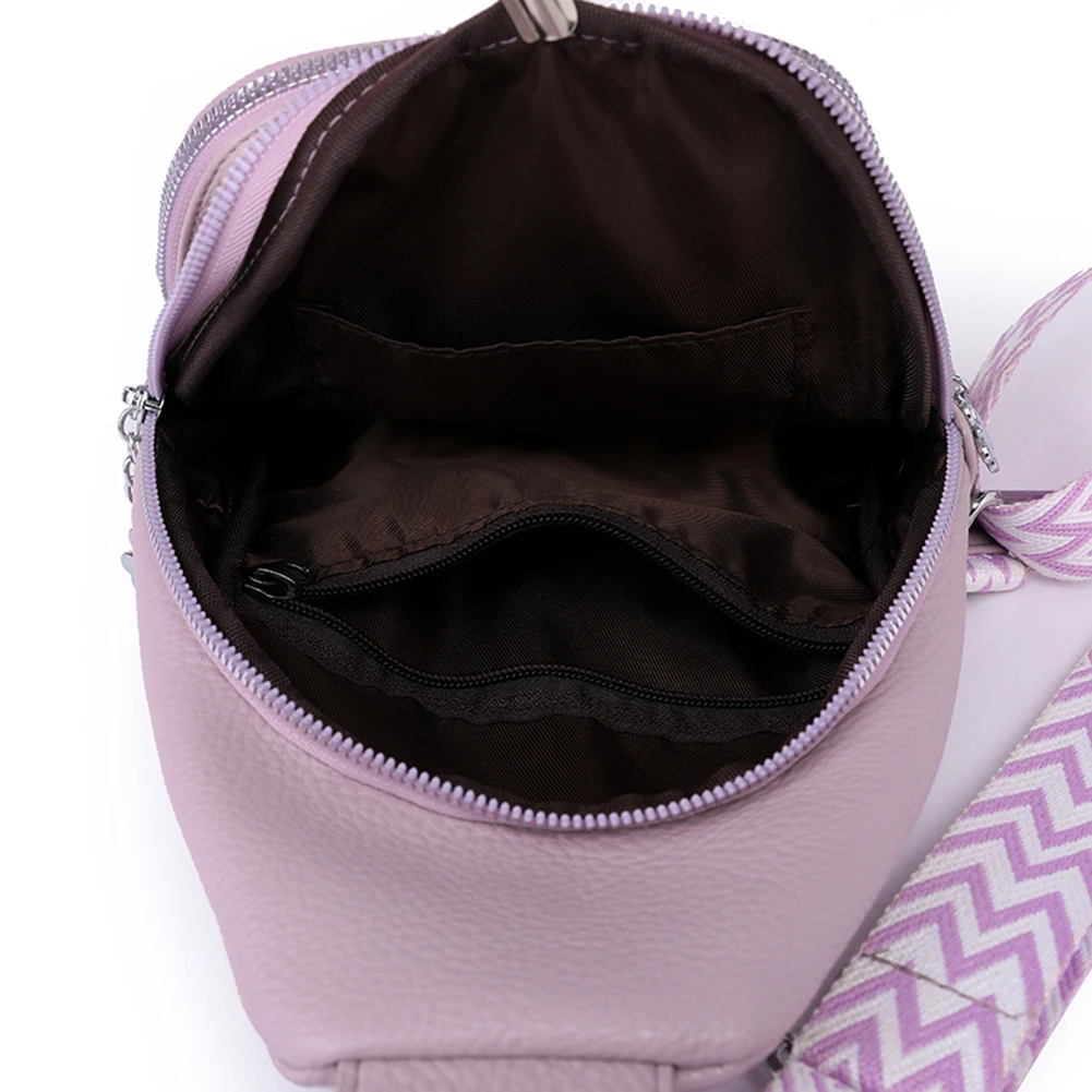 

Large Female Clutch Adjustable Shoulder Strap Handbags PU Leather Chest Bag Fashion Solid Color Girls Purse Women Shoulder Bag