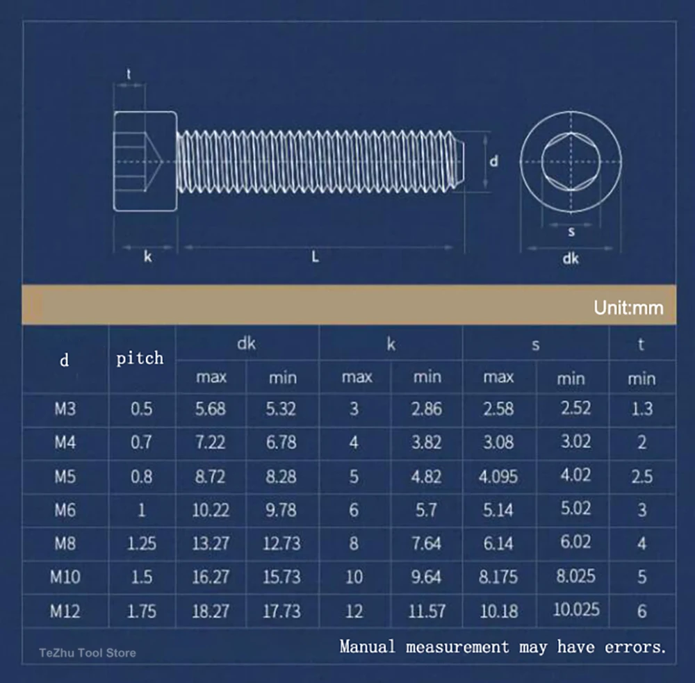 M3 M4 M5 M6 M8 M10 M12 Black / White Nylon Hexagon Hex Socket Head Screw Cup Head Knurled Plastic Bolt For Insulation Use