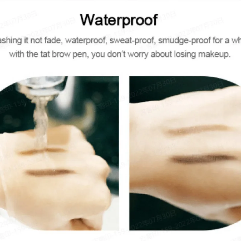 Lápiz de cejas líquido biónico, lápiz de cejas liso Natural, resistente al agua y al sudor, lápiz de cejas de Color fácil