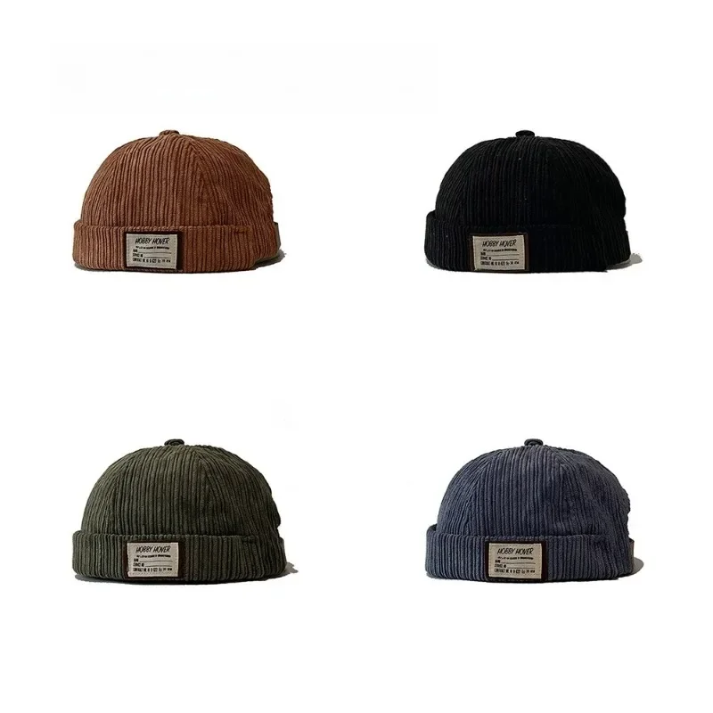 

Уличная пара, хит продаж, универсальная вельветовая шляпа Гуапя в стиле хип-хоп, женская литературная ретро-липкая тканевая шляпа аренды, мужская модная шляпа