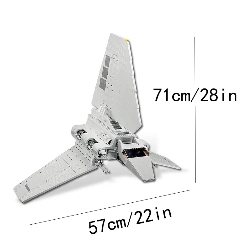 2503pieces The Imperial Shuttled Spaceship Model Building Blocks Space Brick Toys Adutls Birthday Gift Compatible With Set 10212