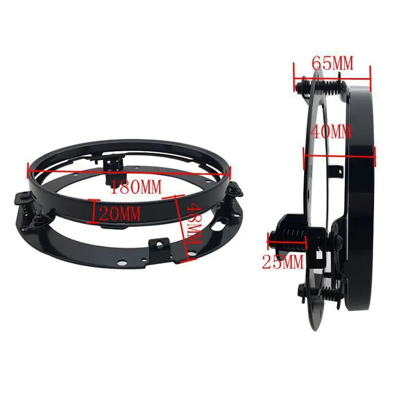 7 Inch  Motorcycle LED Headlight Mounting Bracket Holder Round Ring Headlamp Mount Lamp Holder Brackets For Harley Wrangler